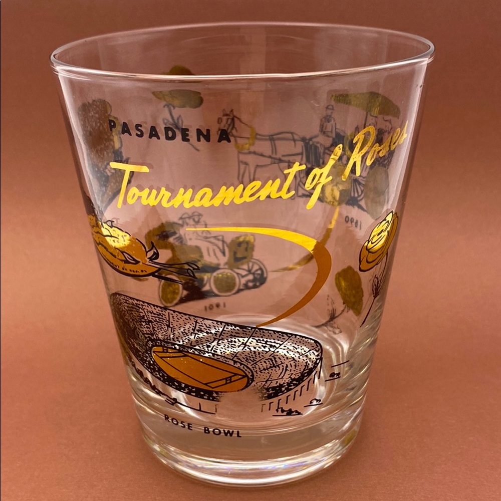 Limited Edition Vintage Pasadena Tournament of Roses Souvenir Whisky Glass